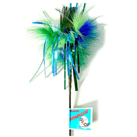 Peacock Sparkler Cat Toy 36" Long
