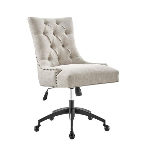 Modway EEI-4572-BLK-BEI Regent Tufted Fabric Office Chair, Black Beige