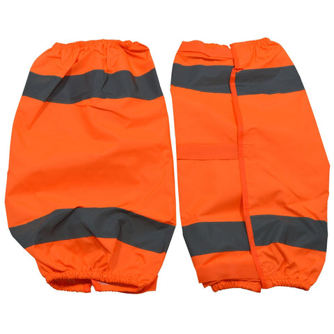 Petra Roc OOG-CE ANSI Class E Waterproof Reflective Leggings with Adjustable Velcro Closures, One Size, Orange