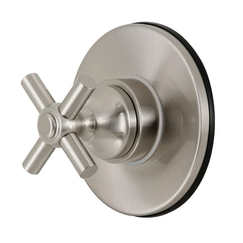Kingston Brass KS3038EX Elinvar Single-Handle Three-Way Diverter Valve with Trim Kit, Brushed Nickel