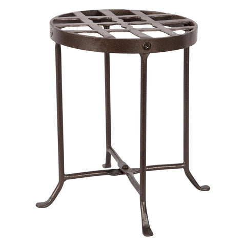 Oakestry Flowers Plant Stand 12 Inch Height Black Metal Display Riser for Planters Indoor Outdoor Garden Patio Balcony Durable Decorative Support Modern Space Saving Use Home Decor Styling