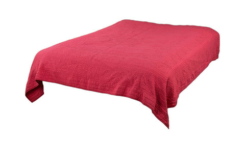 Rizzy Home | BT1790 | Cotton Quilt | 90"x92" Orange/Pink/ Floral