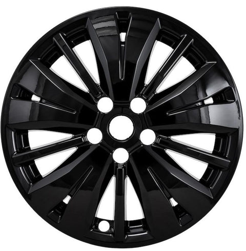 Wheel Skins Fits Nissan Pathfinder S 2017-2020 Set of 4 Wheel Covers 18 Inch 15 Spoke Gloss Black Painted ABS Plastic Snap-On Not Compatible with Steel Wheels Coast to Coast IWCIMP488BLK Impostor