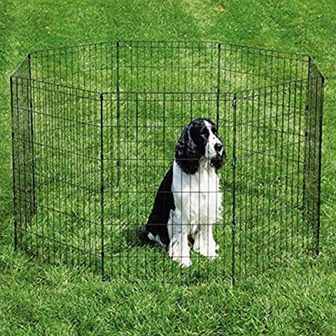 Pro Select Sure Ex Pen Pet Exercise Pen, Black 18In