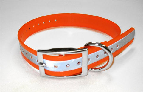 Grain Valley Dog Supply 1" Universal Reflective Strap Orange