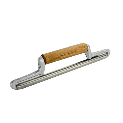 Bon Sledrunner – 14 in. x 3/4 in. Steel Blade with Wood Handle for Professional Masonry Joint Finishing and Even Mortar Compression