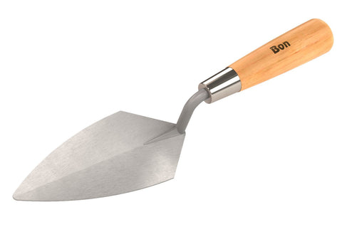 Bon 70-112 Pointing Trowel for Brick, Block and Stone Masonry - Stainless Steel 5-1/2-inch X 2 3/4-inch Wood Handle