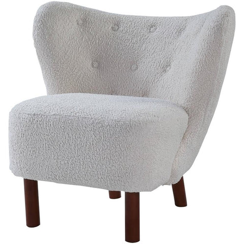 Acme Zusud Accent Chair in White Teddy Sherpa