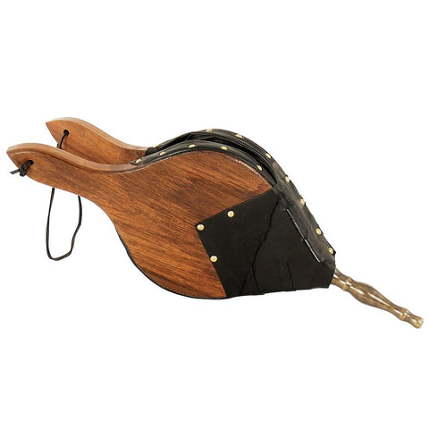 Minuteman International Town and Country Fireplace Bellows, Wood, Black, Brass