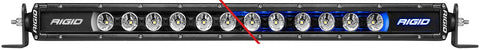 Rigid Radiance Plus SR-Series LED Light, 8 Option RGBW Backlight, (20), Black