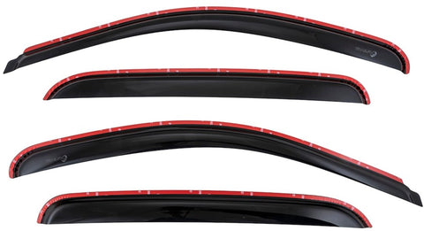 TrailFX Acrylic Rainguards Fits 2007-2013 Chevrolet Silverado 1500 Low Profile in-Channel Smoke Window Vents Snap-in Installation Set of 4 Window Raing Vents TrailFx 4515IC