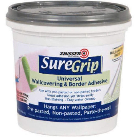 Zinsser SureGrip Universal Border Adhesive, Quart