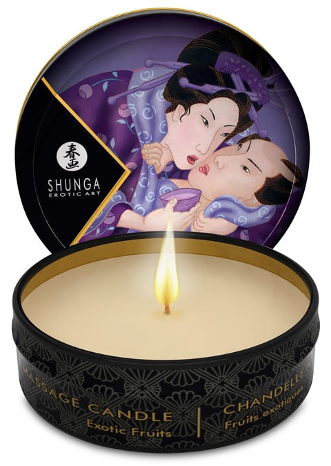 Shunga Massage Candle, Exotic Fruits, 1 Ounce