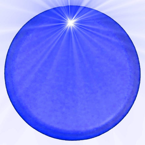 blinkee Light Up Round Badge Pin Blue
