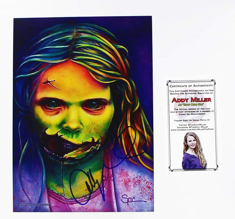 Walking Dead The Addy Miller As Teddy Bear Girl Autographed Art Print