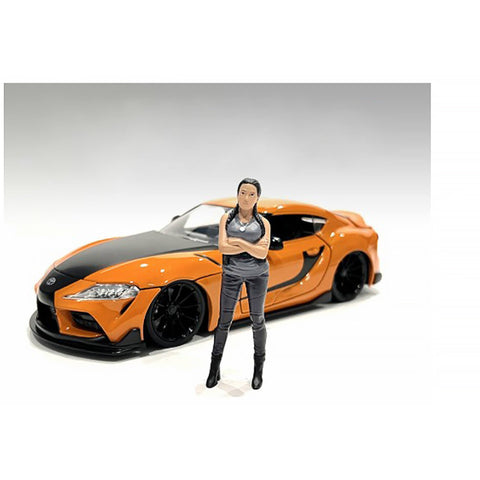 Car Meet 3" Figurine 7 for 1/24 Scale Models by American Diorama