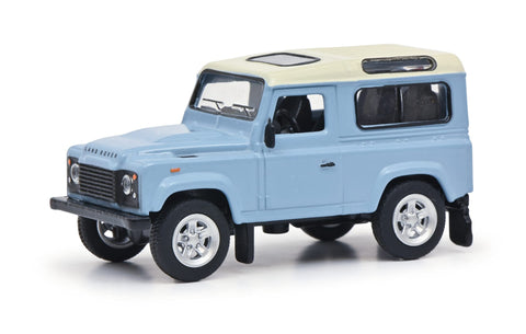 Schuco 452027500 Land Rover Defender Model Car 1:64 Scale Light Blue