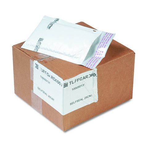 Sealed Air 49678 TuffGard Self-Seal Cushioned Mailer, #000, 4 x 8, White (Case of 25)