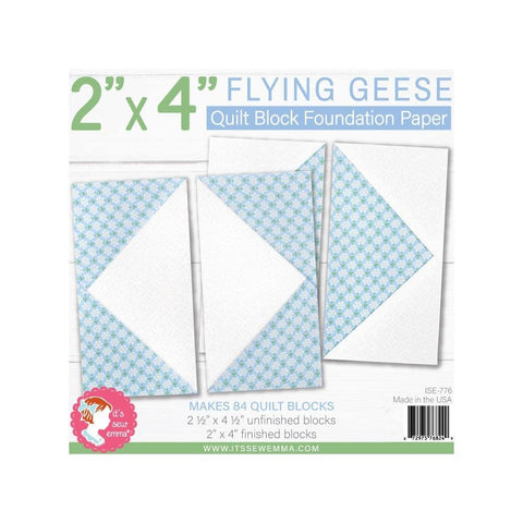 It's Sew Emma Quilt Block Foundation Paper - 2"X4" Flying Geese