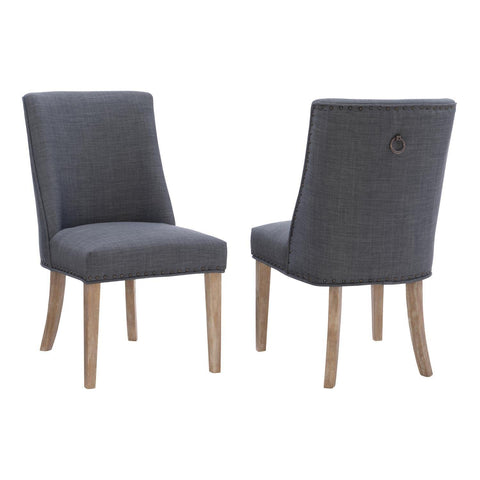 Adler Dining Chair Natural Grey Set Of Two