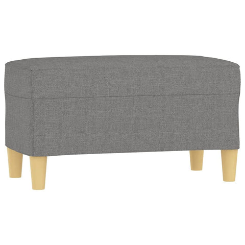 vidaXL Dark Gray Bench - Modern Compact Fabric Bench for Living Room, Lounge Area, or Bedroom - Comfortable Foam Seating.
