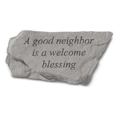 Kay Berry Inc. 75920 A Good Neighbor is A Welcome Blessing - Garden Accent - 6 Inches x 3 Inches