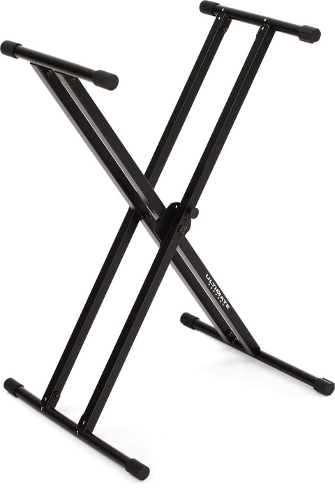 Ultimate Support IQ-X-2000 Double-Braced X-Style Keyboard Stand – 150 lbs Load Capacity – Memory Lock System