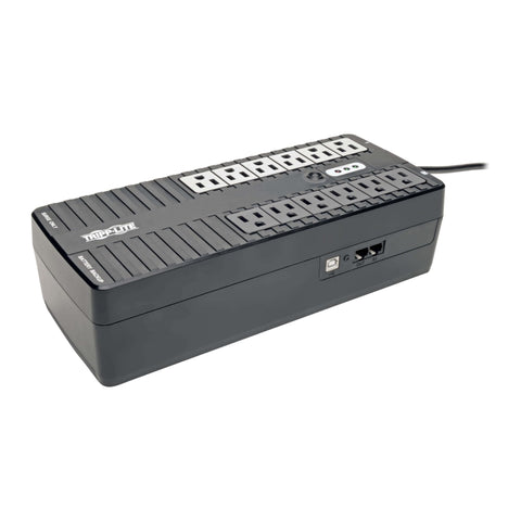 Eaton Tripp Lite series INTERNET750U Small UPS Battery Backup & Surge Protector, 750VA / 450W, 12 Outlets, Computer Uninterruptible Power Supply Units for PC, 3-Year Warranty & $100,000 Insurance