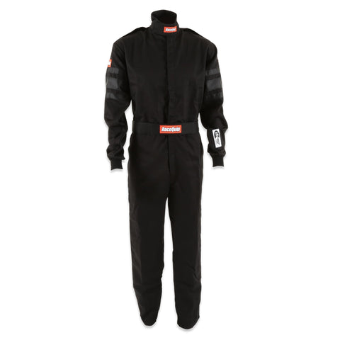 RaceQuip® 110002RQP 110 Series 1-Pc Driving Suit - SFI 3.2A/1 - Black - Small
