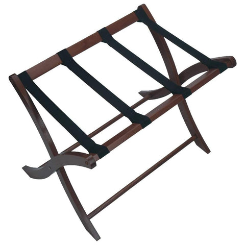 Oakestry Scarlett Luggage Rack Antique Walnut Stylish Functional Luggage Rack for Guest Room or Bedroom Sturdy Wood Frame Ideal for Storing Luggage Bag or Accessories Convenient Design