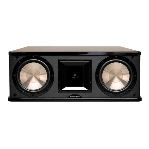 Acoustech BIC America PL-28II 225W 2-Way Slim 8? Center Channel Speaker with Horn Tweeter & Wall Mount - Black