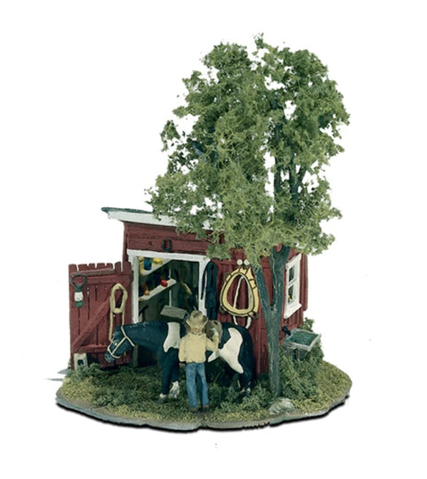 The Tack Shed Mini Scene Woodland Scenics