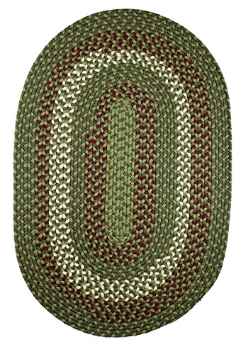 Rhody Rug Manhattan MA24 Greenmarket 10' x 13' Oval - Braided Area Rug, Home Decor, Floor Mat or Bedroom Rug - Easy Care, Ideal for High Traffic Areas in Hallway and Living Room - Made in USA
