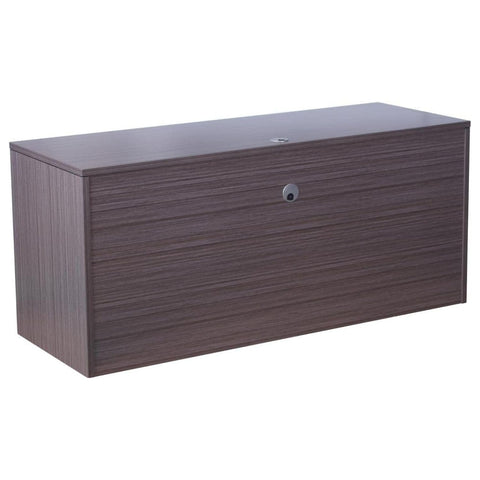 Oakestry Executive Office Credenza Shell 66x24 Inch Deep Rectangular Work Surface Modular Workspace Base Laminate Finish Scratch Resistant Panel Professional Desk Component Compact Office Structure