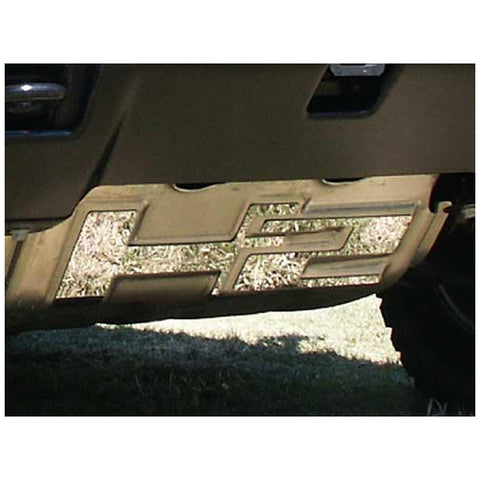 QAA is Compatible with 2003-2009 Hummer H2 2 Piece Stainless Brush Plate Accent HV43011