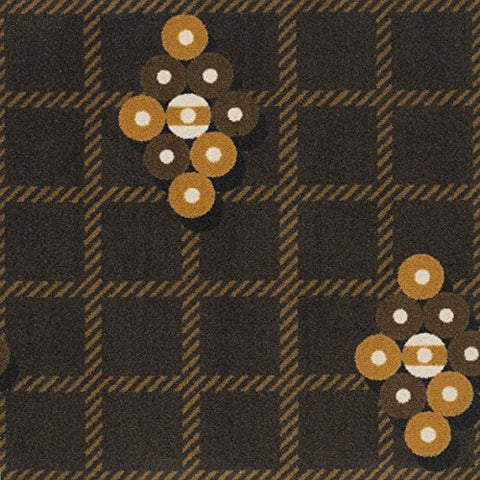 Joy Carpets Games People Play - Gaming & Sports Area Rugs Nine Ball, 7'8" x 10'9", Brown