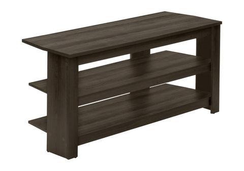 Monarch Specialties I 2514 Tv Stand, 42 Inch, Console, Media Entertainment Center, Storage Shelves, Living Room, Bedroom, Laminate, Brown, Contemporary, Modern