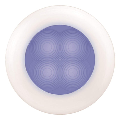 HELLA 980502641 9805 SlimLine LED Blue Interior Lamp with White Plastic Bezel including Spacer