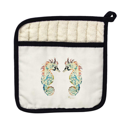 Betsy Drake PT388 Betsys Seahorses Pot Holder