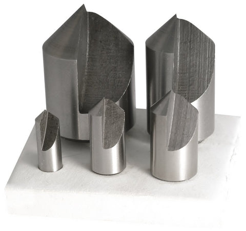HHIP 2000-0031 5 Piece (82 Degree-1/4~1 Inch) HSS Countersink Set (Pack of 1)