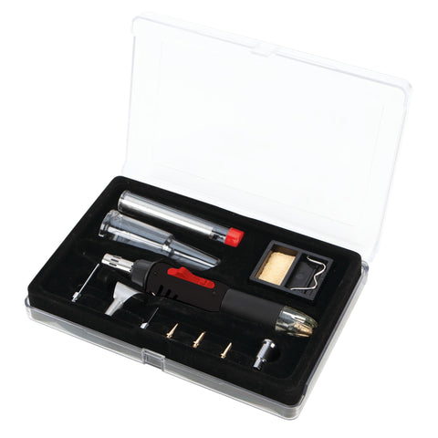 Performance Tool W2081 3-in-1 Butane Soldering Iron, Heat Gun and Torch with Adjustable Temperature Control and 8 Interchangeable Tips
