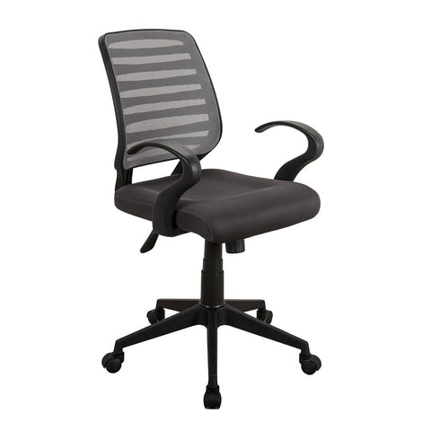 Techni Mobili Comfy Rolling Mesh Task Chair w Arms and Wheels