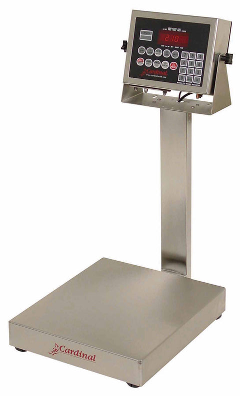 Bench Scale, Electronic, 16" x 14", 60 Lb Capacity, Stainless Steel, 210 Indicator