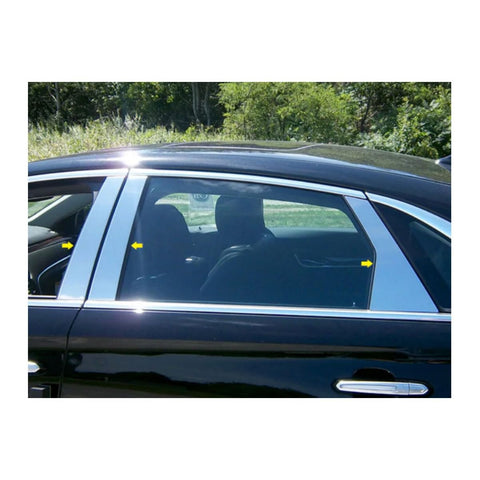 QAA is Compatible with 2013-2020 Cadillac XTS 6 Piece Stainless Pillar Post Trim PP53246