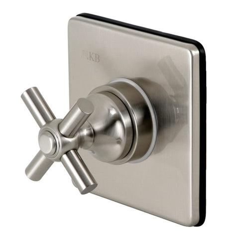 Kingston Brass KS3048EX Elinvar 3-Way Diverter Valve with Trim Kit, Brushed Nickel