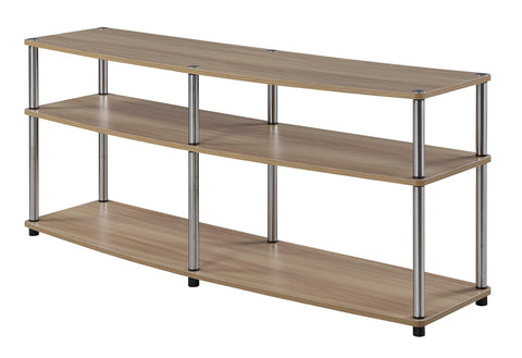 Convenience Concepts Designs2Go 3 Tier 60" TV Stand, Light Oak