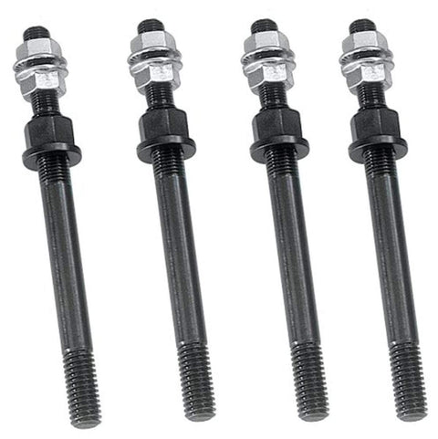 Milodon 81151 170,000 PSI Tinsile Strength 8740 Chrome Moly 1/2" Premium Windage Tray Stud Kit for Small Block Chevy, Black