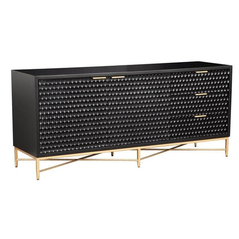 Origins by Alpine Black Pearl TV Stand