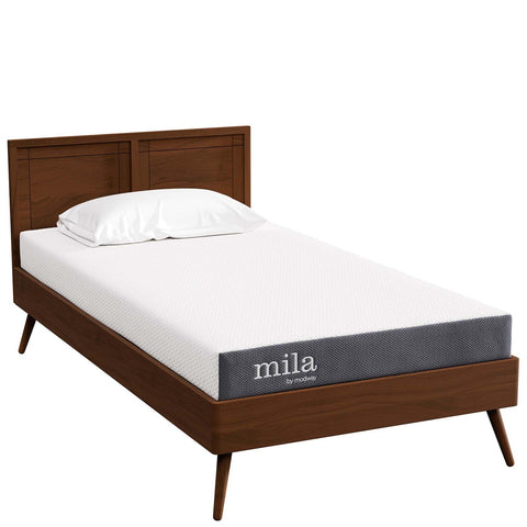 Modway Mila 6” Narrow Twin Mattress - Firm 6 Inch- 10-Year Warranty