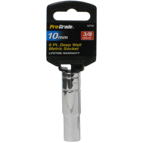 Pro-Grade 13710 3/8-Inch Drive with 6 Point Deep 10mm Socket